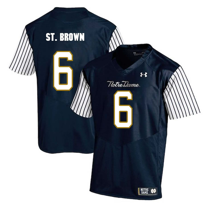 Notre Dame Fighting Irish 6 Equanimeous St. Brown Navy College Football Jersey Dzhi,We sell and wholesale Notre Dame Fighting Irish 6 Equanimeous St. Brown Navy College Football Jersey Dzhi on line form chian!